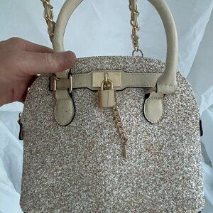 Ladies Gold Speckled Shoulder Handbag by ALDO
